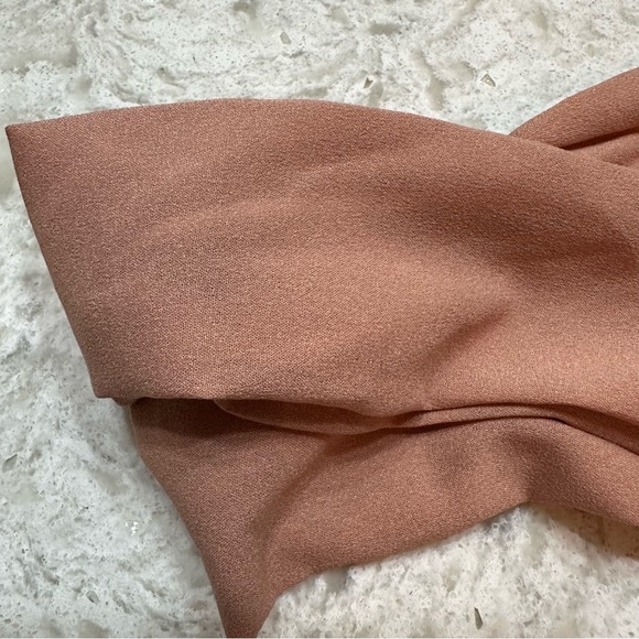 Hair Wrap Tie Bow Wire Headband Blush Pink - Picture 3 of 4